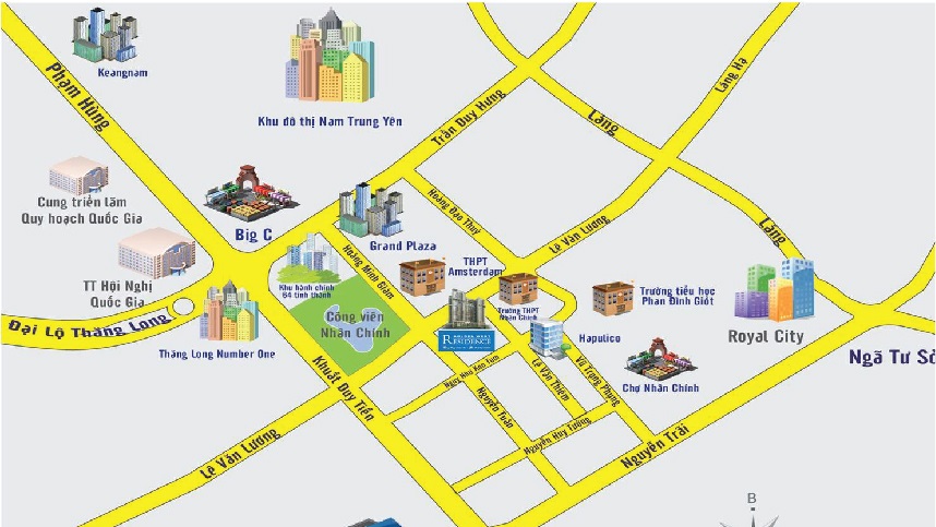 Location of Vinhomes Royal City