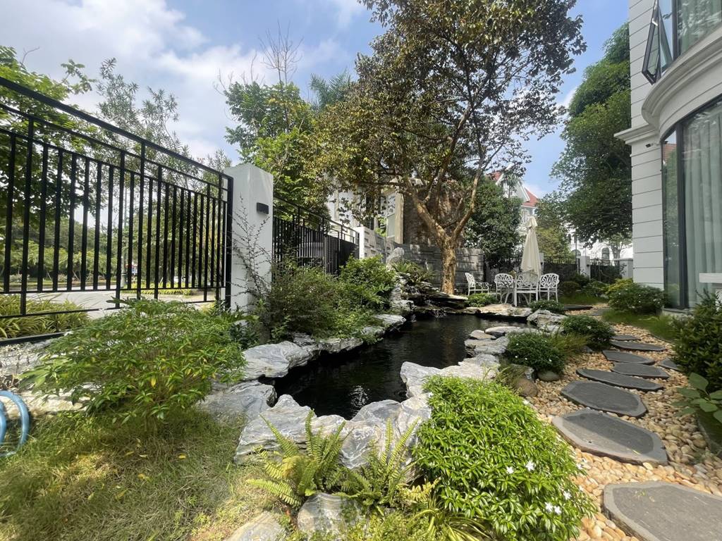 Exclusive garden villa with an elevator for rent in Ciputra Hanoi