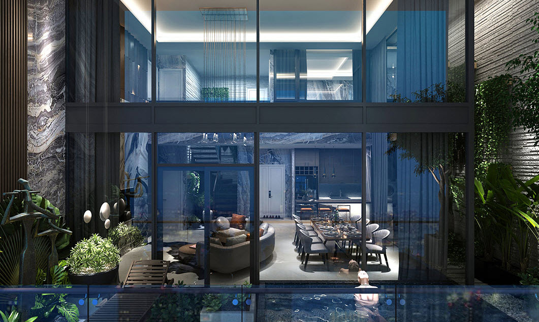 Detached villas for rent in Noble Crystal Tay Ho